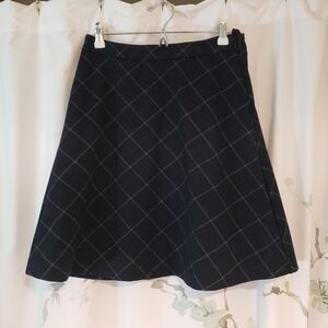 Mario Serrani Plaid A-Line Skater Style Skirt